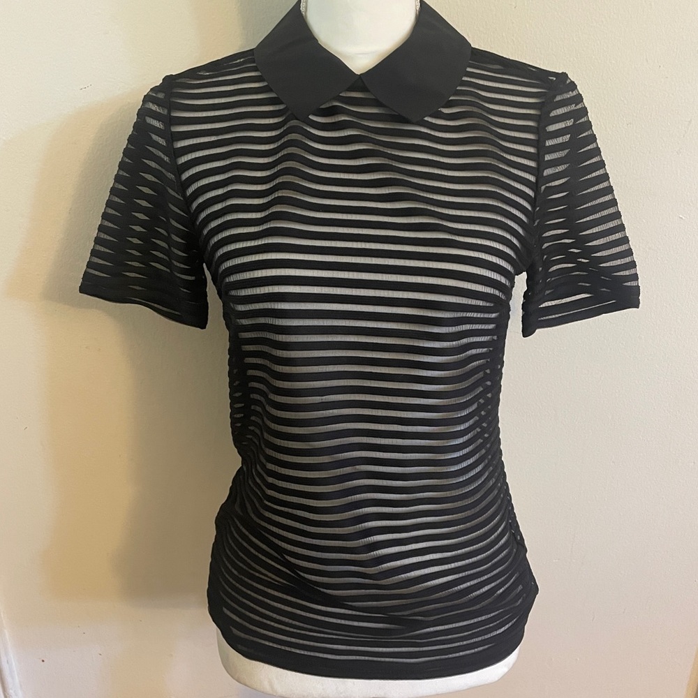 Donna Karen collar shirt